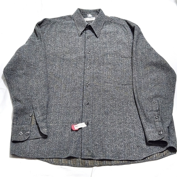 Vintage Klauss Boehler Kollektion Tweed Gray Dress Shirts - Picture 6 of 10
